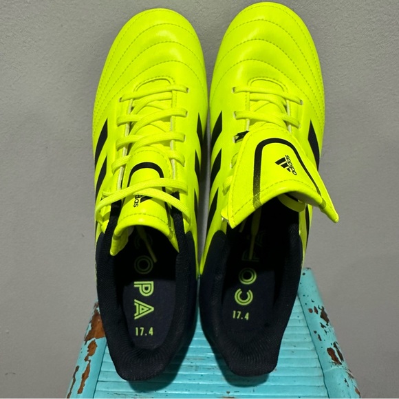 NEW ADIDAS Copa Soccer Cleat Solar Yellow Black Size 7.5 - Picture 11 of 14